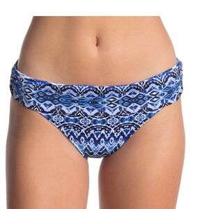 La Blanca Oasis Fold‎ Over Shirred Bottoms Women's Size 12